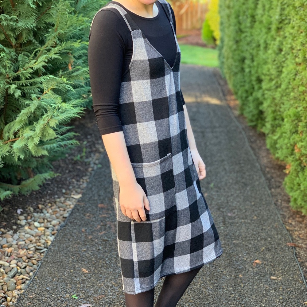 Buffalo Print Jumper Dress